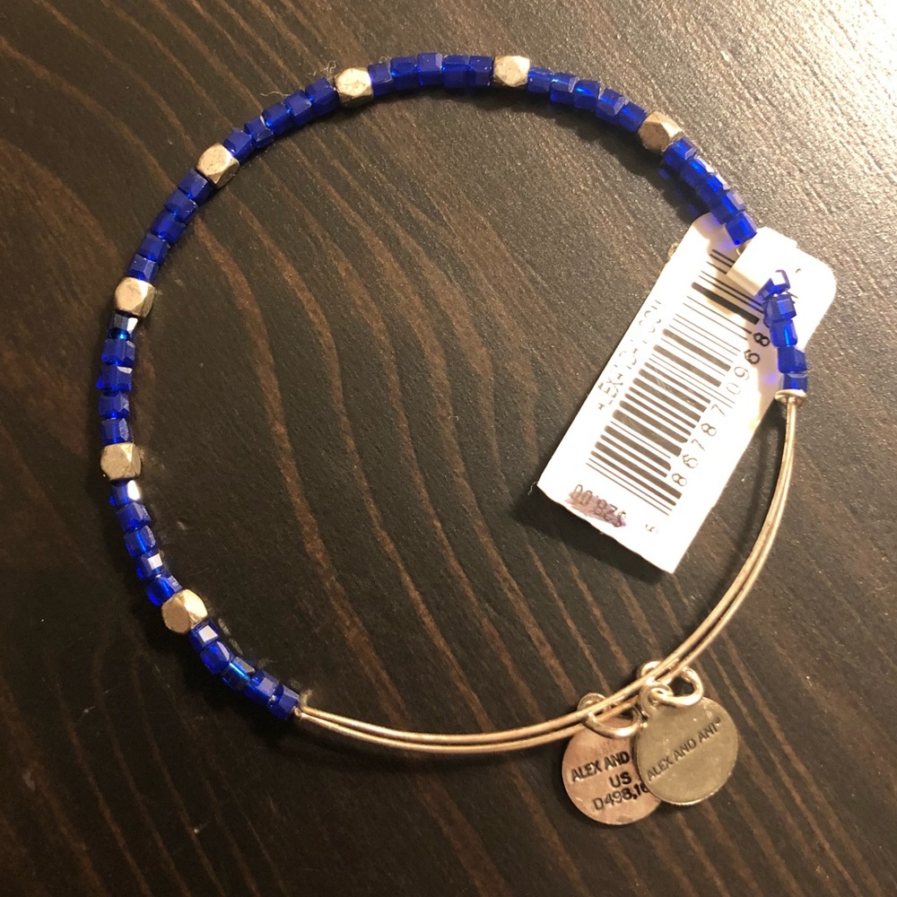 NWT Alex and Ani Blue Beaded Bracelet